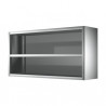 Placard inox mural ouvert Long. 800