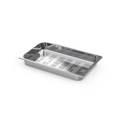 BAC INOX GN1/1 PERFOREE POUR FOUR GASTRONORME HAUTEUR 65 MM