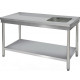 Table du chef 2000x700 avec bac d/g. centale