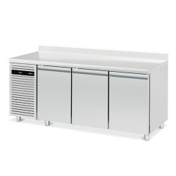 TABLE REFRIGEREE 3 PORTES GASTRONORMES -GROUPE GAUCHE -VERSION CENTRALE