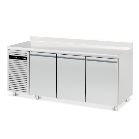 TABLE REFRIGEREE 3 PORTES GASTRONORMES -GROUPE GAUCHE -VERSION CENTRALE
