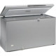 Congélateur 400 litres couvercle dessus inox porte pleine aspect inox