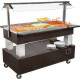 Buffet chauffant central mobile 4 bacs GN 1/1