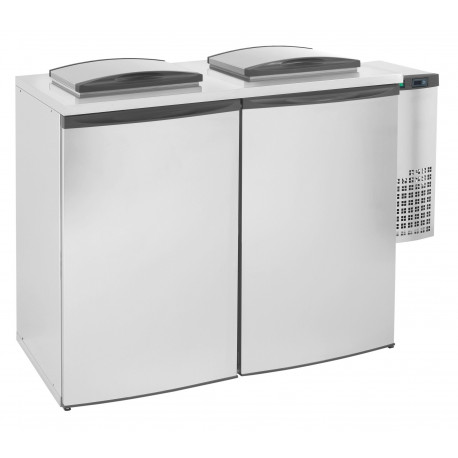 Refroidisseur de déchets double 2x240 litres chambre avec unité de refroidiséement