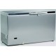 Congélateur 400 litres couvercle dessus inox porte pleine aspect inox