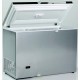 Congélateur 400 litres couvercle dessus inox porte pleine aspect inox