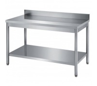 table inox ouverte 